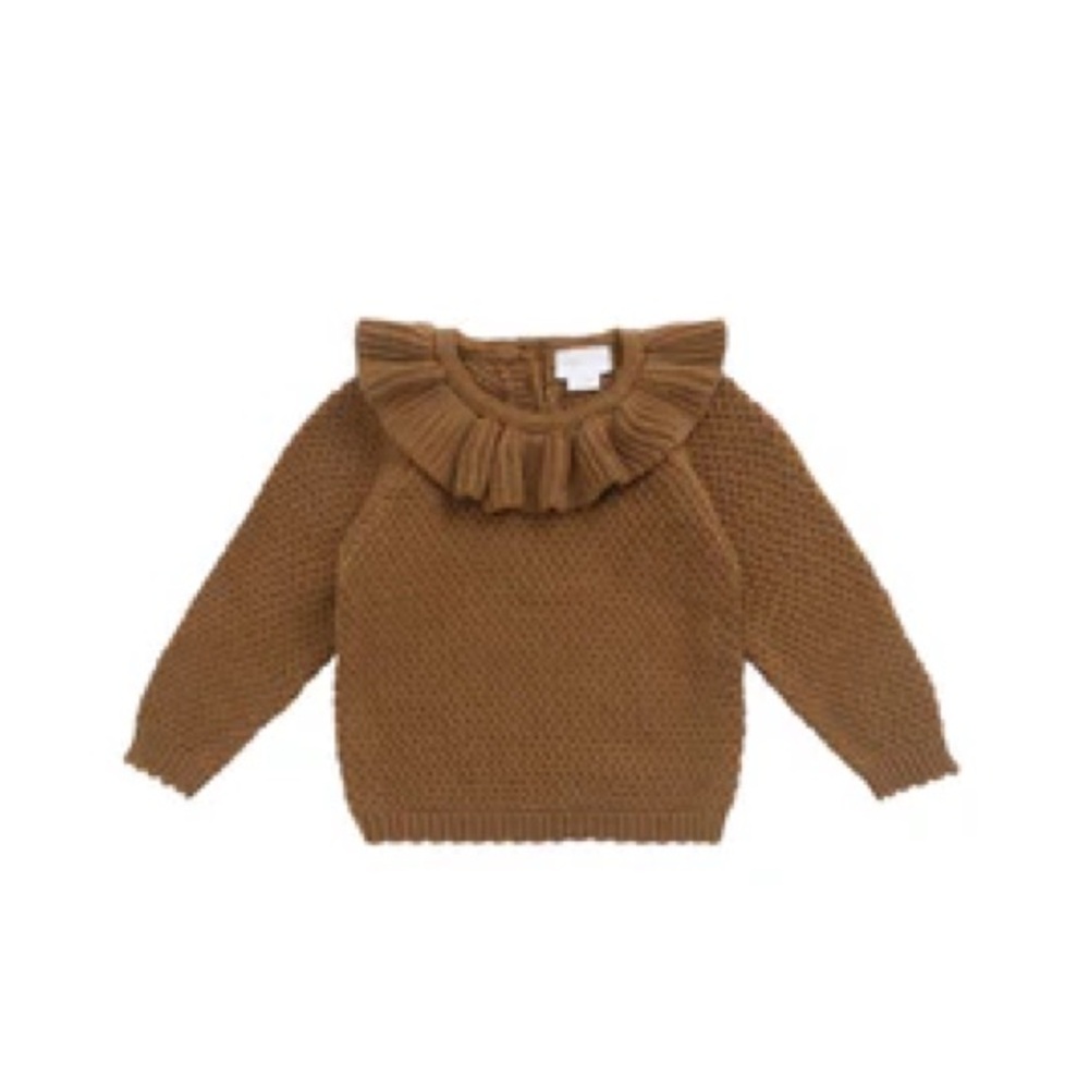 Jamie Kay Tan Ruffle Sweater - Picture 3 of 6